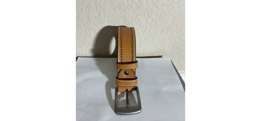 Genuine leather belt tan brown size 38 waist for men - Classic Fashion DealsGenuine leather belt tan brown size 38 waist for menBeltunbrandedClassic Fashion Deals