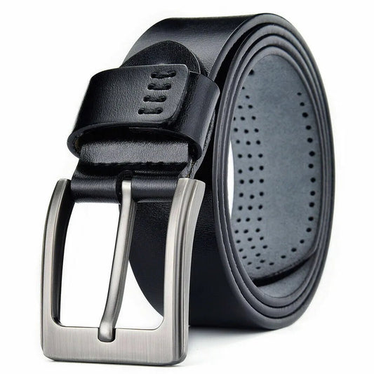Men's 100% Genuine Leather Belt Black Square Buckle size 40-inch waist - Classic Fashion DealsMen's 100% Genuine Leather Belt Black Square Buckle size 40-inch waistBeltunbrandedClassic Fashion Deals