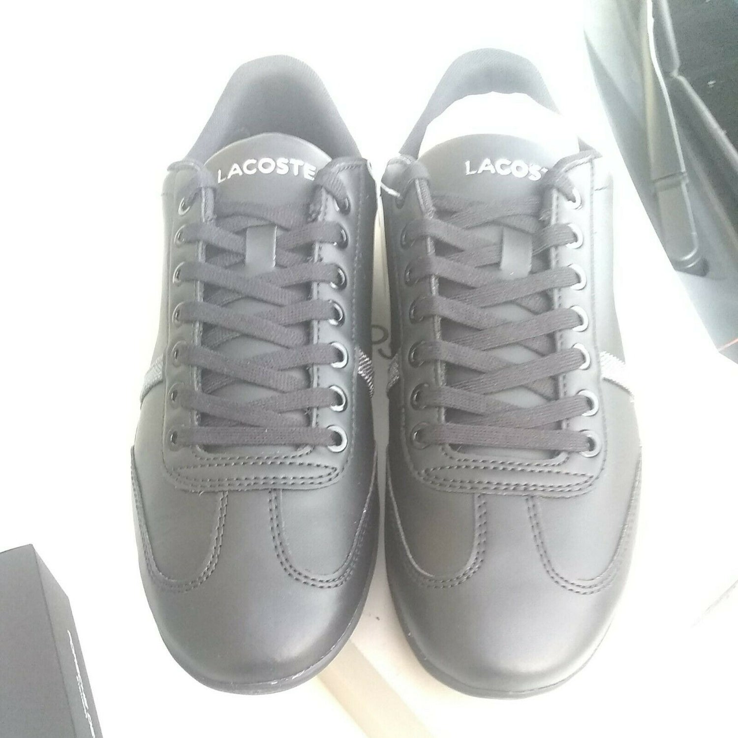 Lacoste men casual shoes 9.5 Misano sport 118 1 u cam black grey