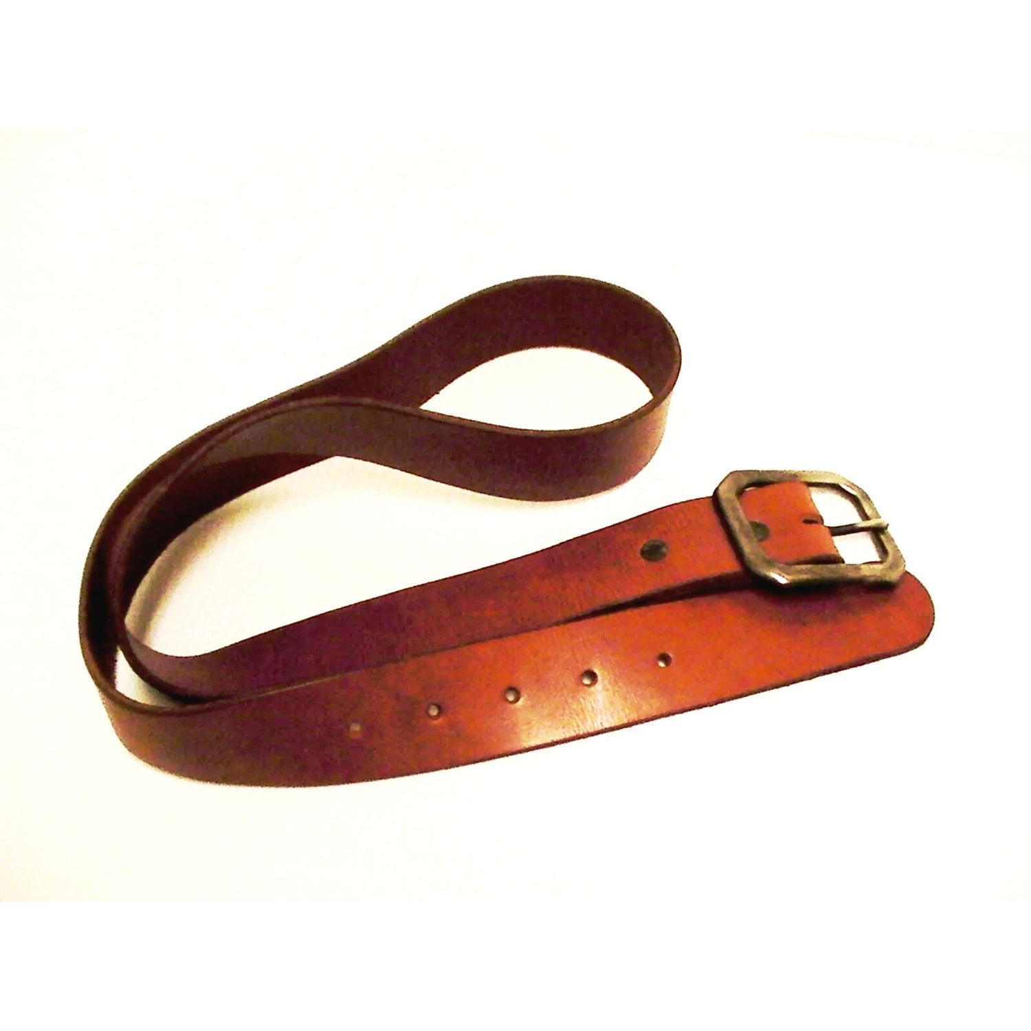 True religion belt genuine leather gunmetal buckle size 28 inch tan color new
