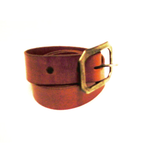 True religion genuine leather belt gunmetal buckle size 38 inch lite brown new