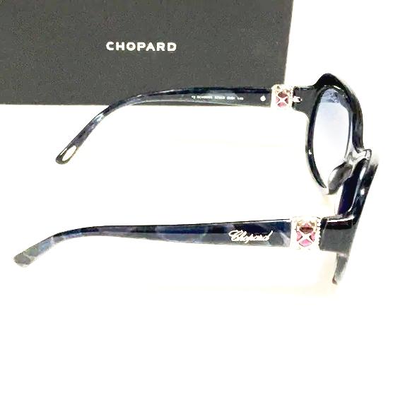 Chopard woman’s sunglasses new sch209s blue tortoise made in Italy