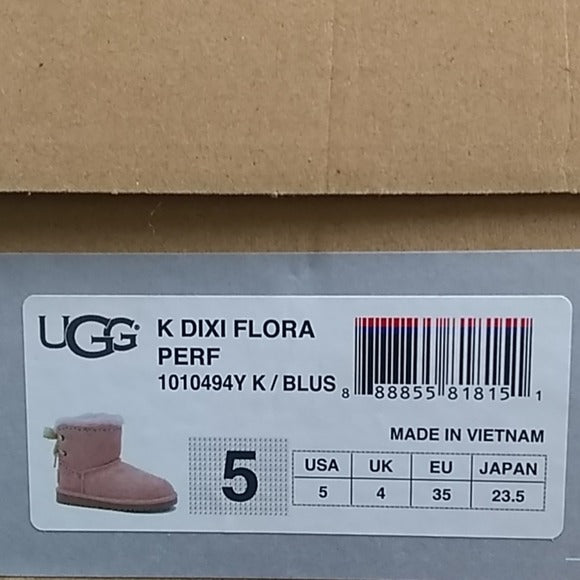 Kids ugg boots Dixi Flora size 5 us authentic