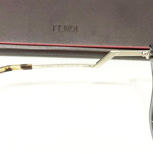 Fendi woman’s sunglasses ff0060/s MSUMV blue gold lenses made in Italy