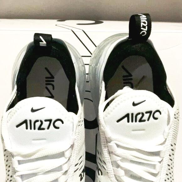 Woman’s Nike air max 270 black white running shoes size 6.5 us