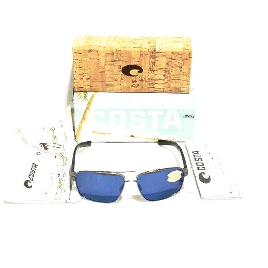 Costa Del Mar new polarized sunglasses Flagler blue lenses gunmetal frame