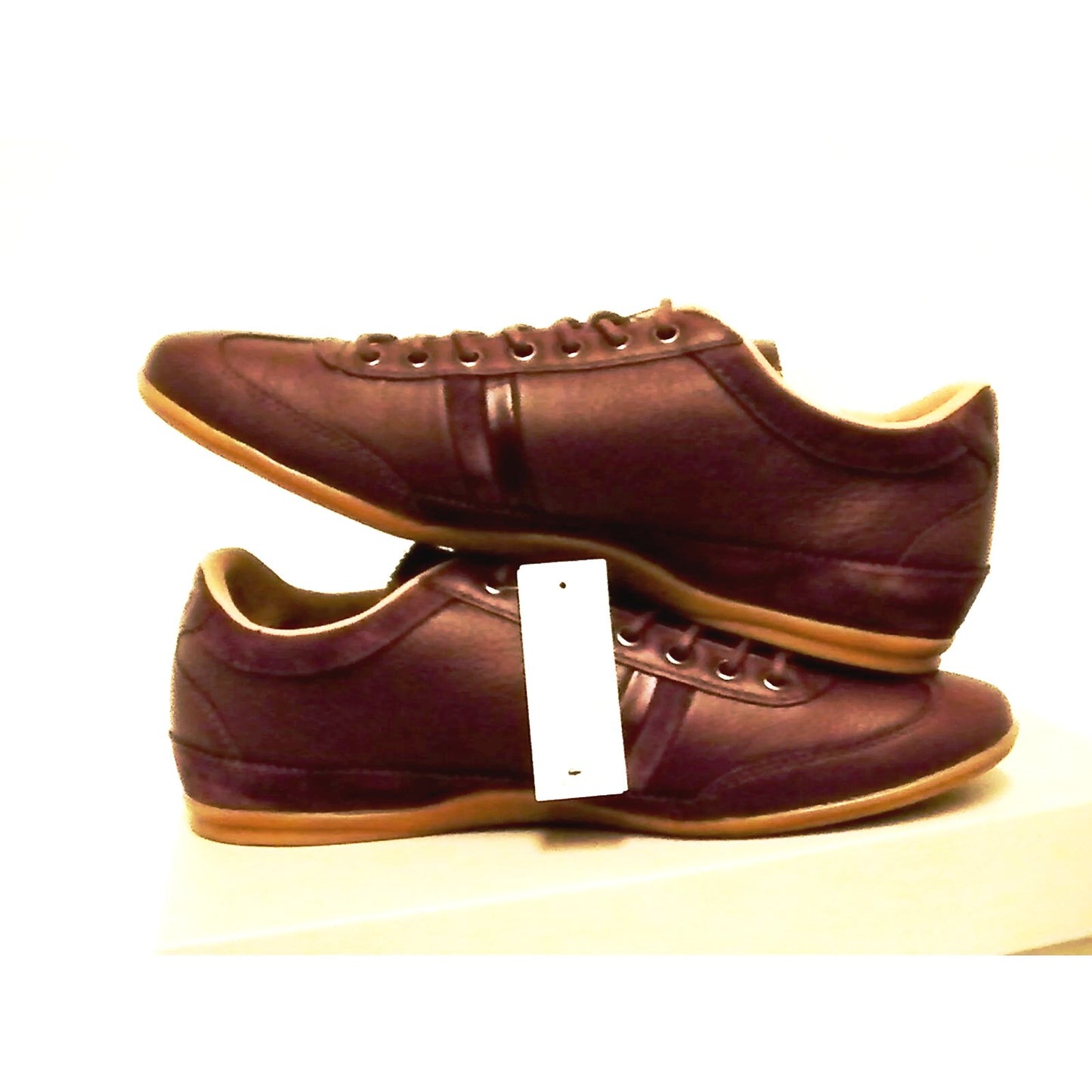 Lacoste casual shoes misano 36 spm dark brown size 7.5 us men