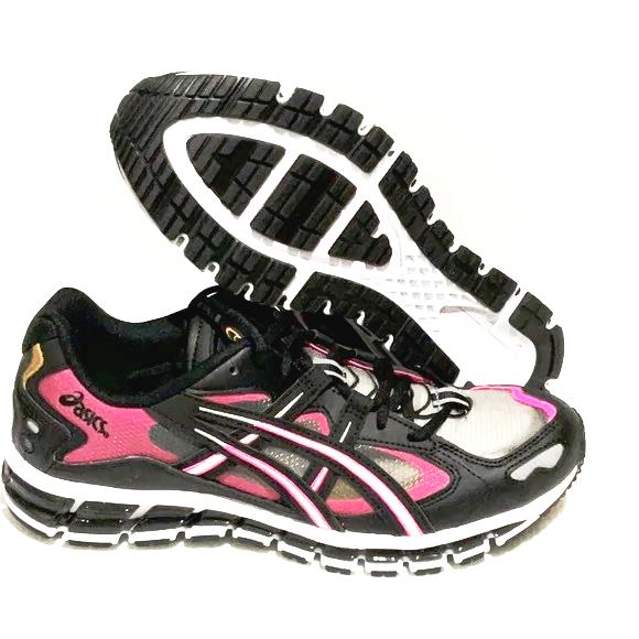 ASICS woman’s gel kayano 5 360 black hot pink running shoes size 11 us