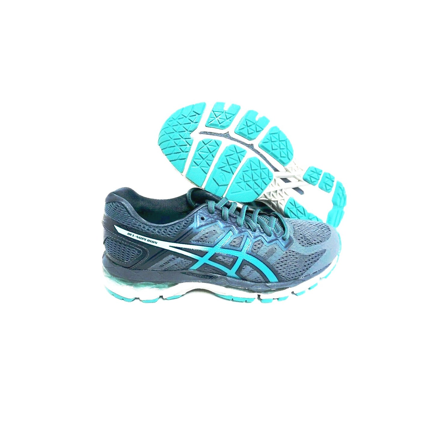Asics women's gel-superion smoke blue running shoes size 8 us new