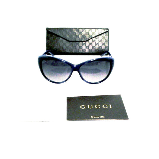 Authentic GUCCI New Sunglasses womens Cat Eye Blue Violet GG 3510S WOIDG
