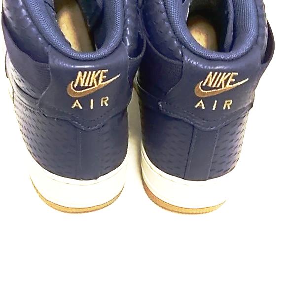Nike woman Air Force 1 Hi PRM navy blue size 11 us