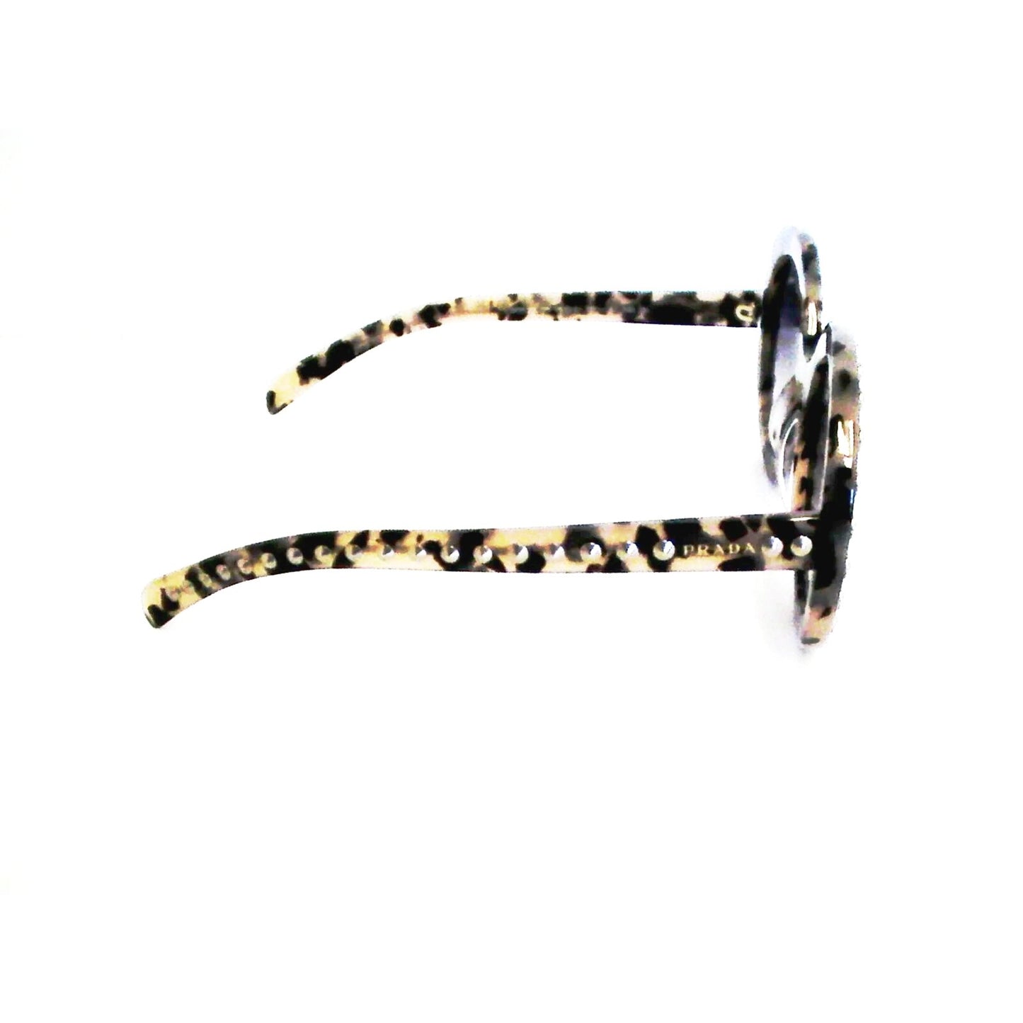 Womens PRADA New sunglasses black beige studded Baroque SPR29QSK authentic