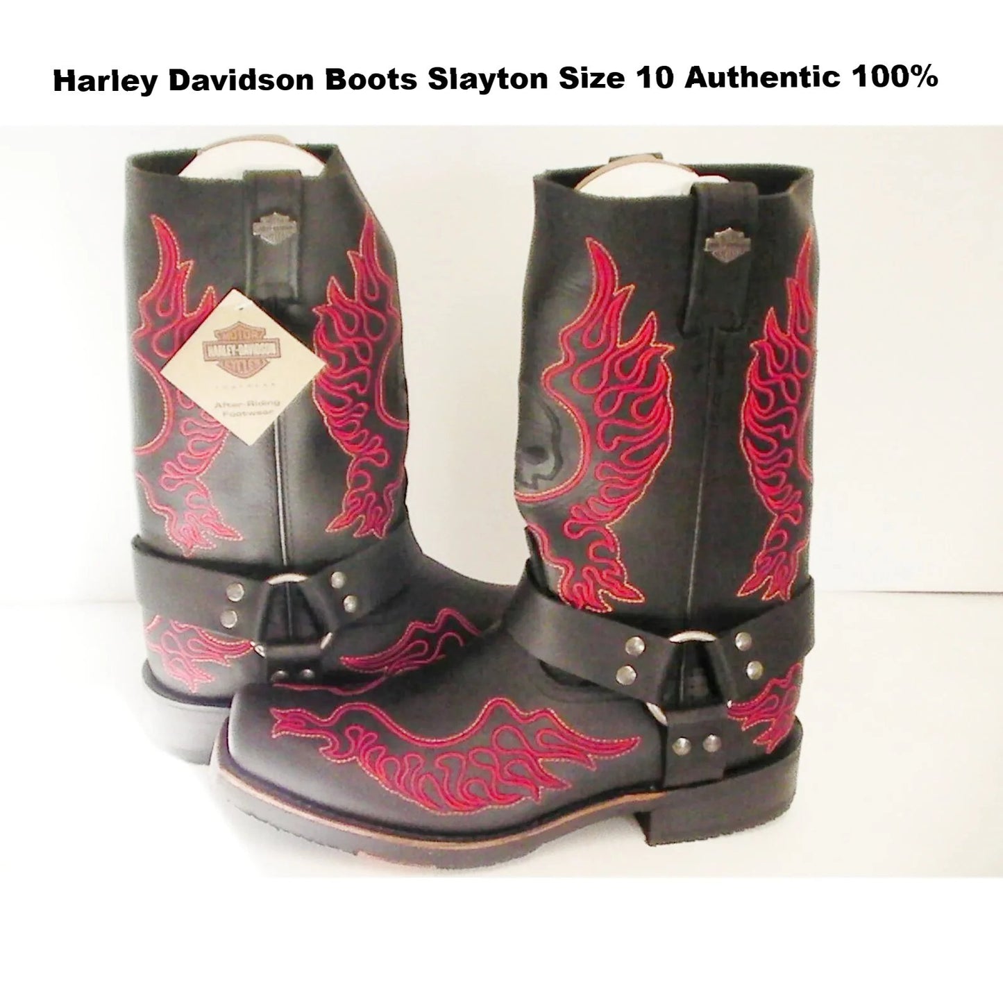 Harley Davidson boots Slayton D93141 leather black oil resisting size 10 men us