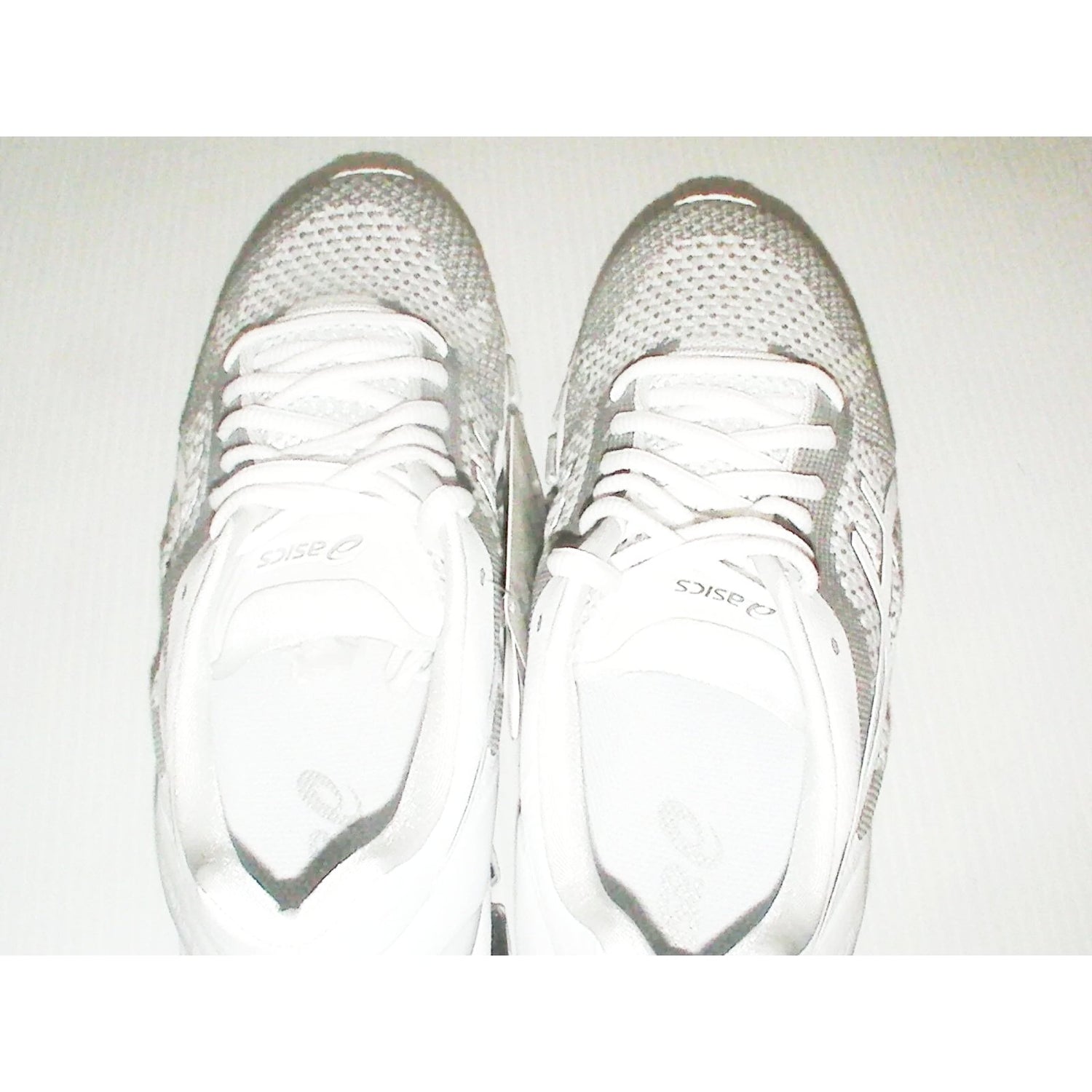 Asics women's running shoes gel quantum 360 knit white snow silver size 8.5 us