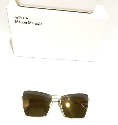 Mykita + maison margiela woman sunglasses gold mirror lenses new
