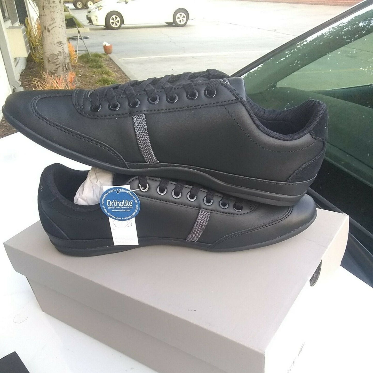 Lacoste men casual shoes 9.5 Misano sport 118 1 u cam black grey