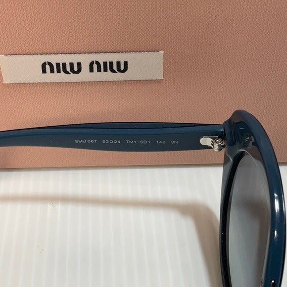 Miu Miu woman’s sunglasses smu 06TTMY-5D1 cat eye made in Italy