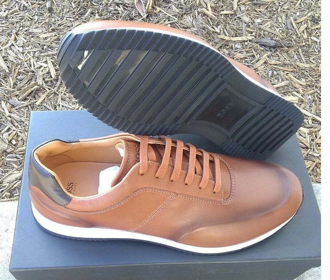Hugo Boss Casual Shoes Legacy Runn Burs Medium Brown Size 7 US Men