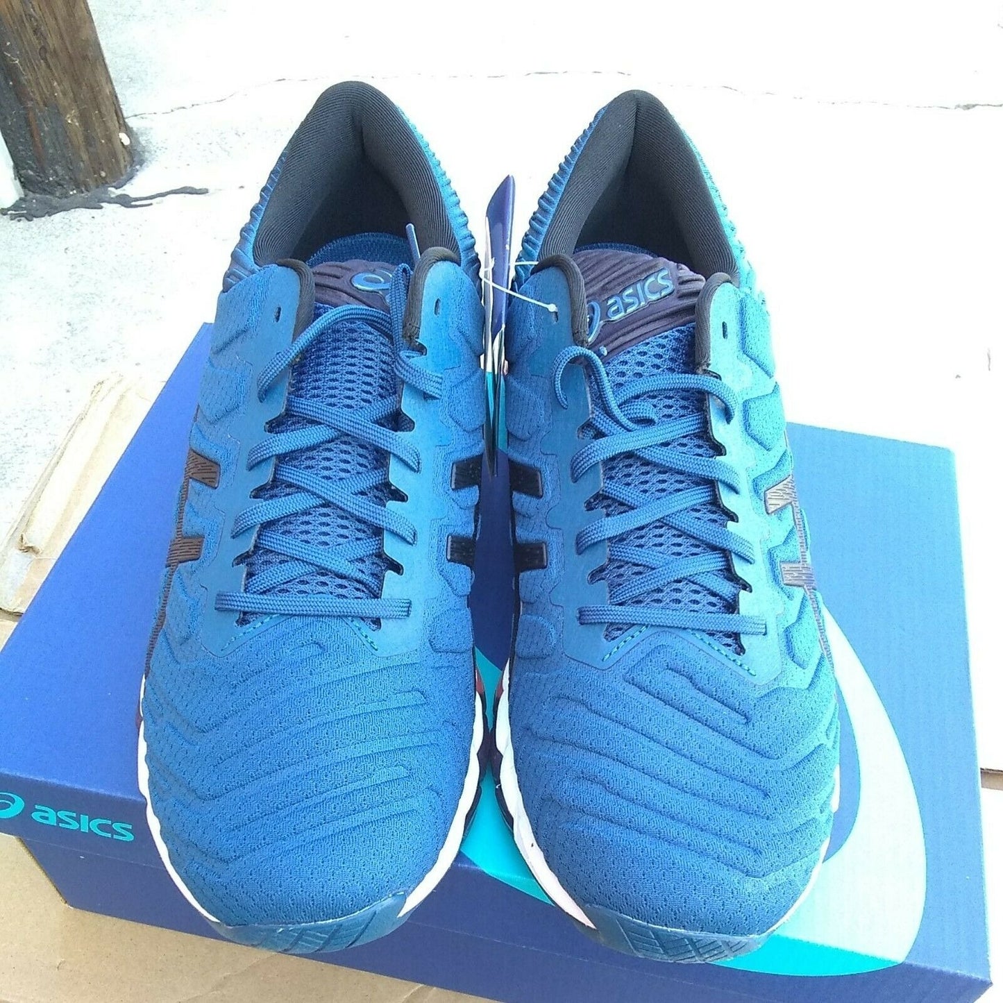 Asics woman"s gel quantum 360 5 mako blue running shoes size 10 US