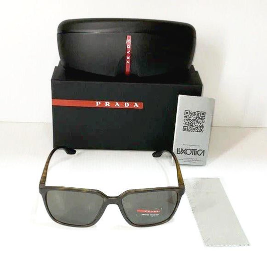 Prada men sunglasses sps 06V tortoise frame dark brown lenses