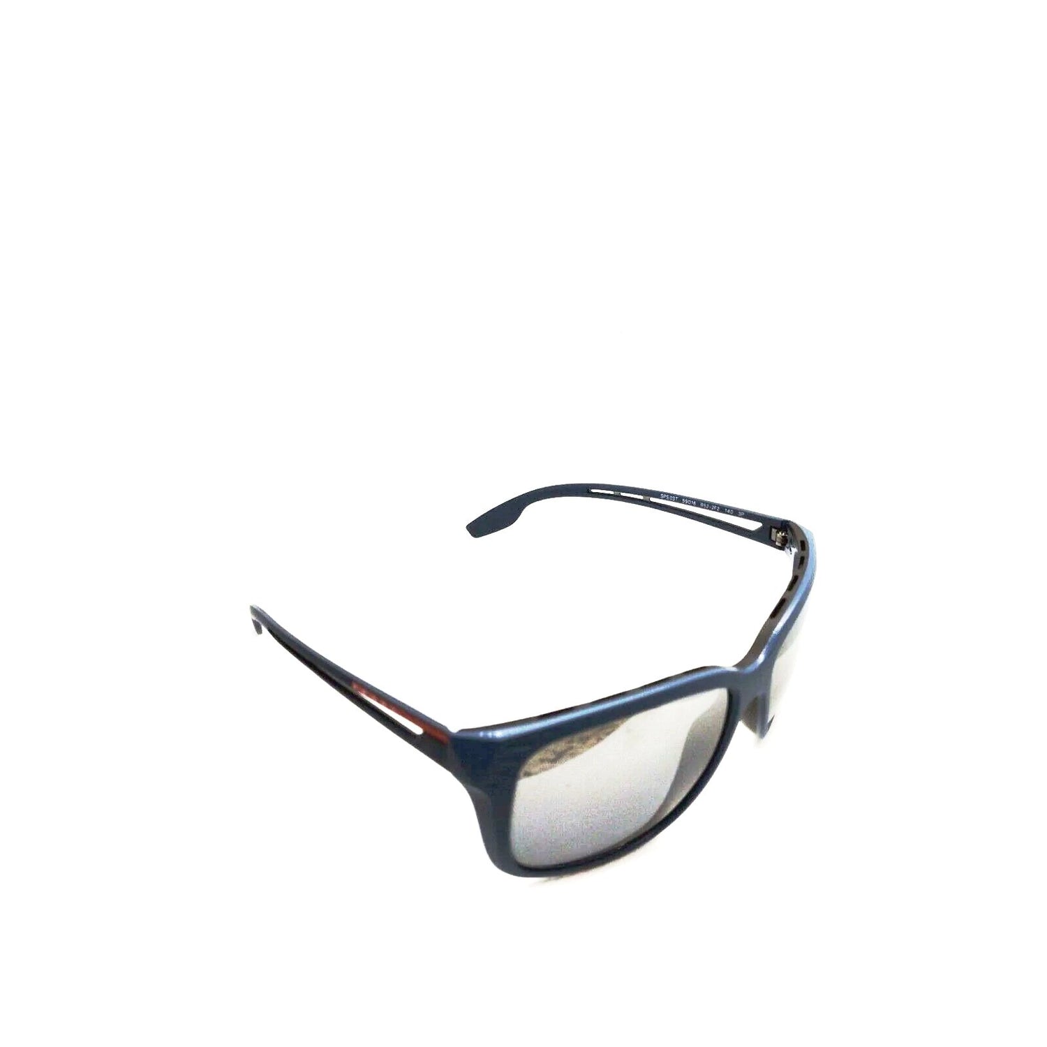 Prada mens polarized sunglasses sps 03TS  blue frame gray lenses