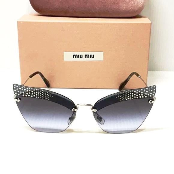 Miu Miu woman’s sunglasses smu 56T butterfly purple lenses