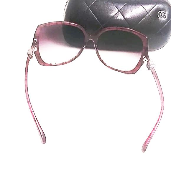 Chanel sunglasses 5216 c.1306/3P red burgundy authentic made in Italy