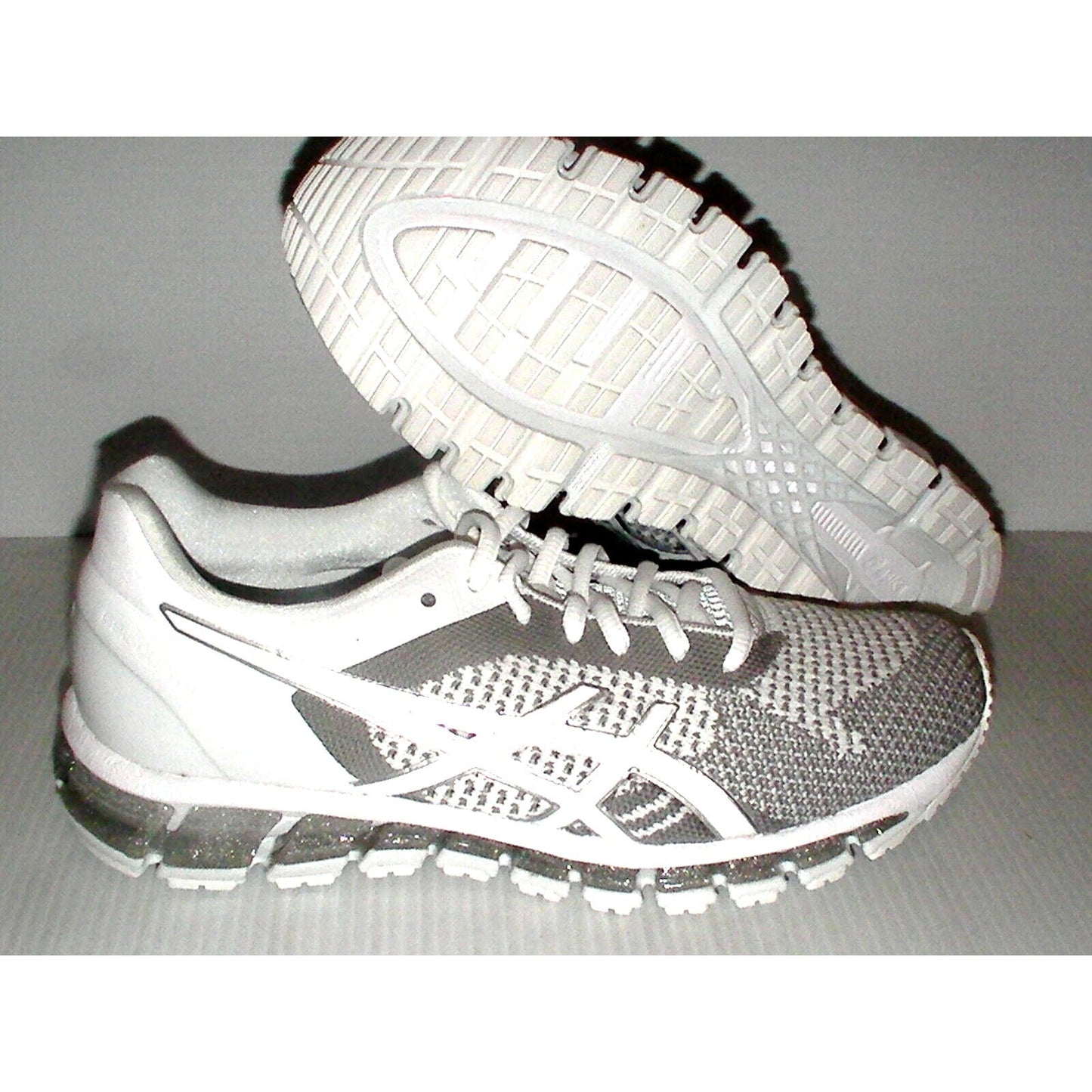 Asics women's running shoes gel quantum 360 knit white snow silver size 9 us - Classic Fashion Deals