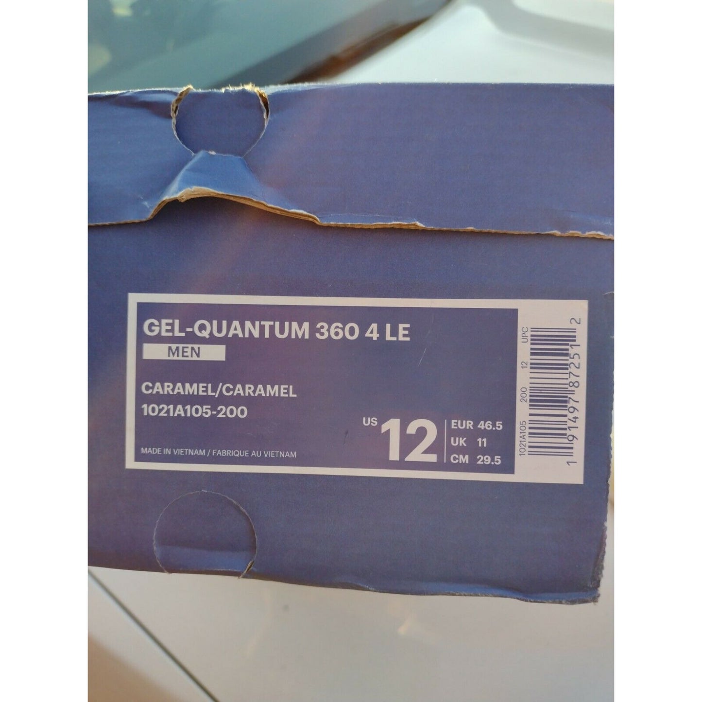 ASICS GEL-Quantum men 360 4 LE Caramel running shoes size 12 us