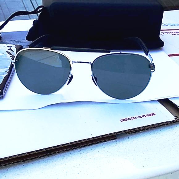 Mykita nylon men sunglasses aviator style Made in Germany