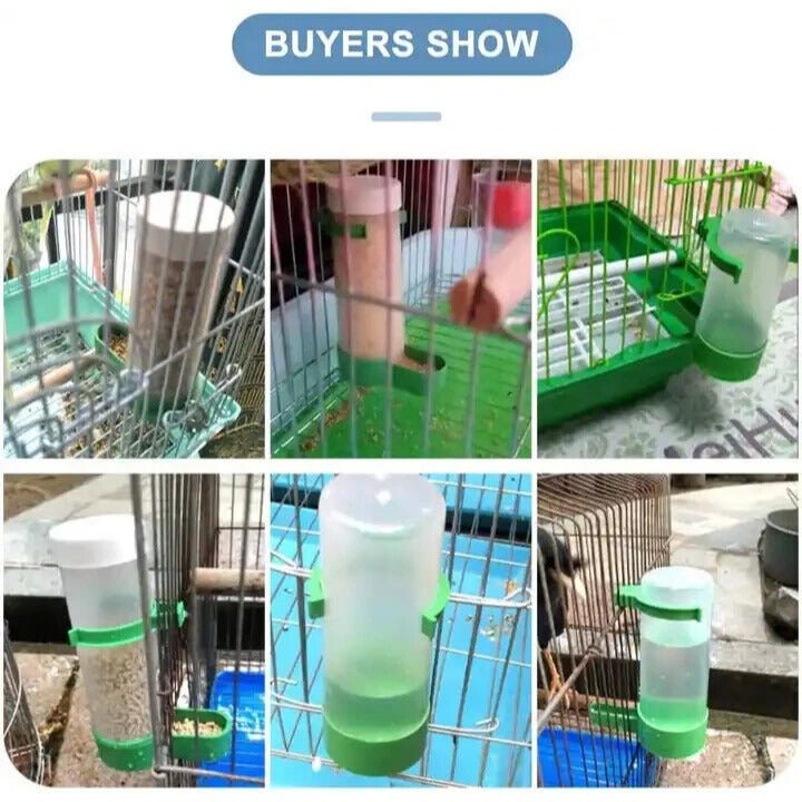 Bird cage Hanging water drinker for Large Capacity Plastic Container 4 pieces - Classic Fashion Deals