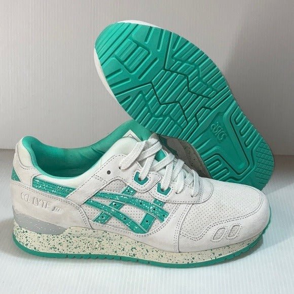 ASICS men gel lyte iii lily white running shoes size 7.5 us