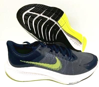 Nike zoom winflo 8 midnight navy green running walking shoes size 9.5 men
