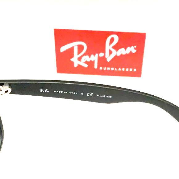 Ray Ban men polarized sunglasses Justin rb4165 matte black frame made in Italy