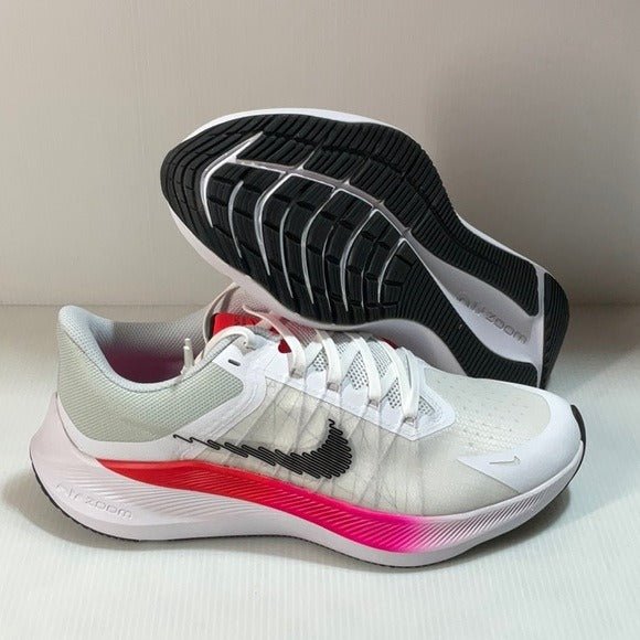 Nike zoom winflo 8 white red running shoes size 9 men new with box
