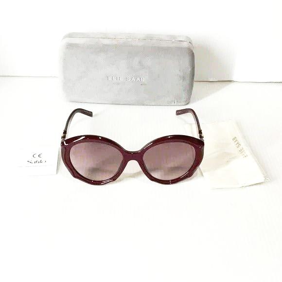 Elie saab woman’s sunglasses ES 03/G/S burgundy frame made in Italy - Classic Fashion Deals