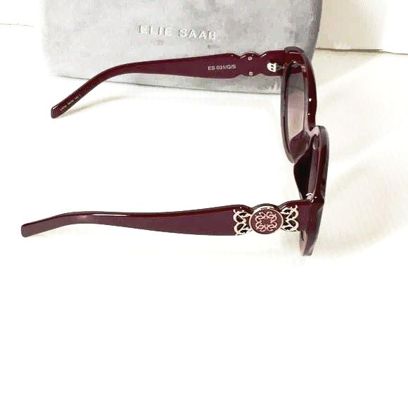 Elie saab woman’s sunglasses ES 03/G/S burgundy frame made in Italy - Classic Fashion Deals