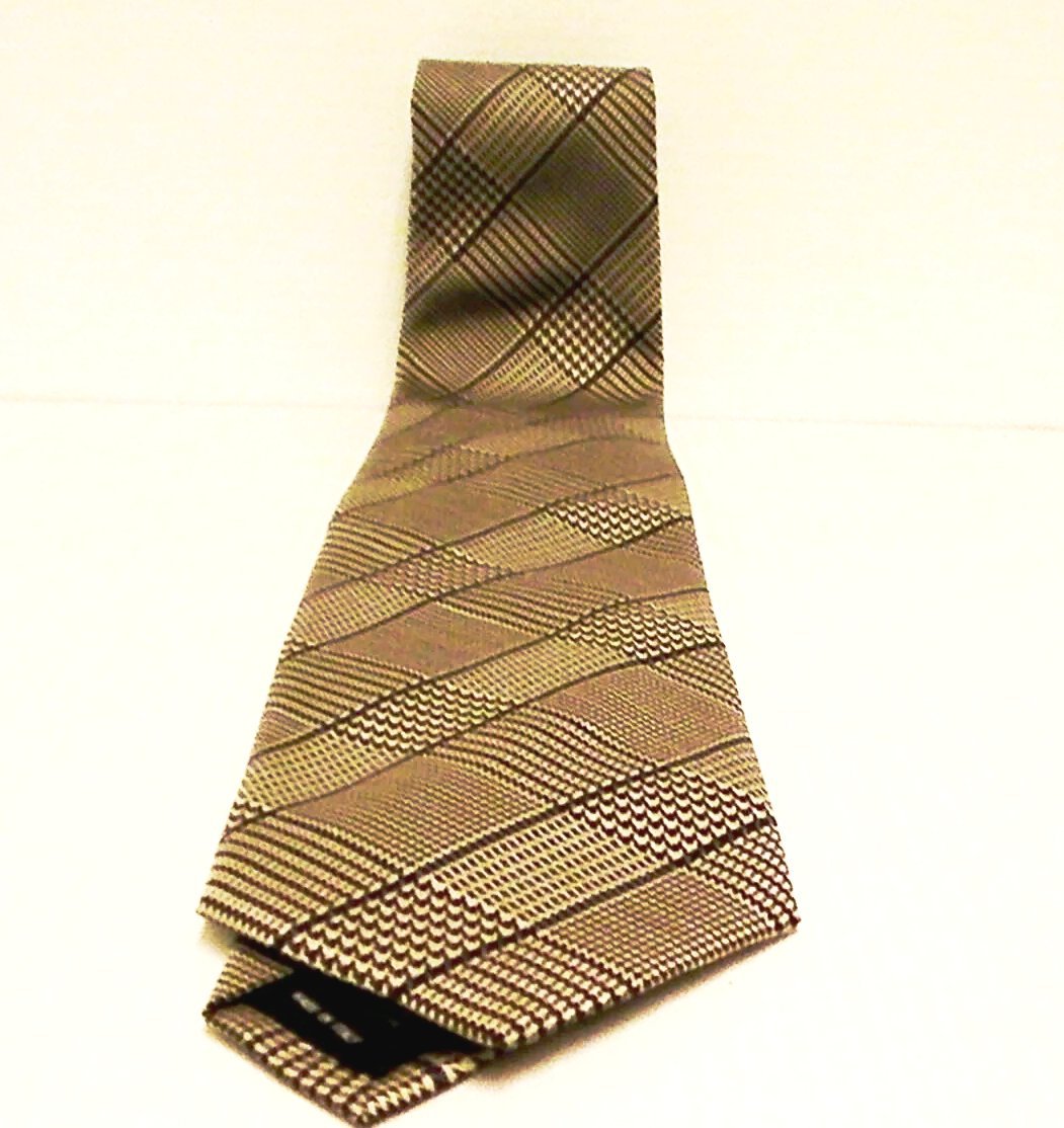 GIANNI VERSACE MEDUSA / Men's 100% SILK gray tie made in Italy