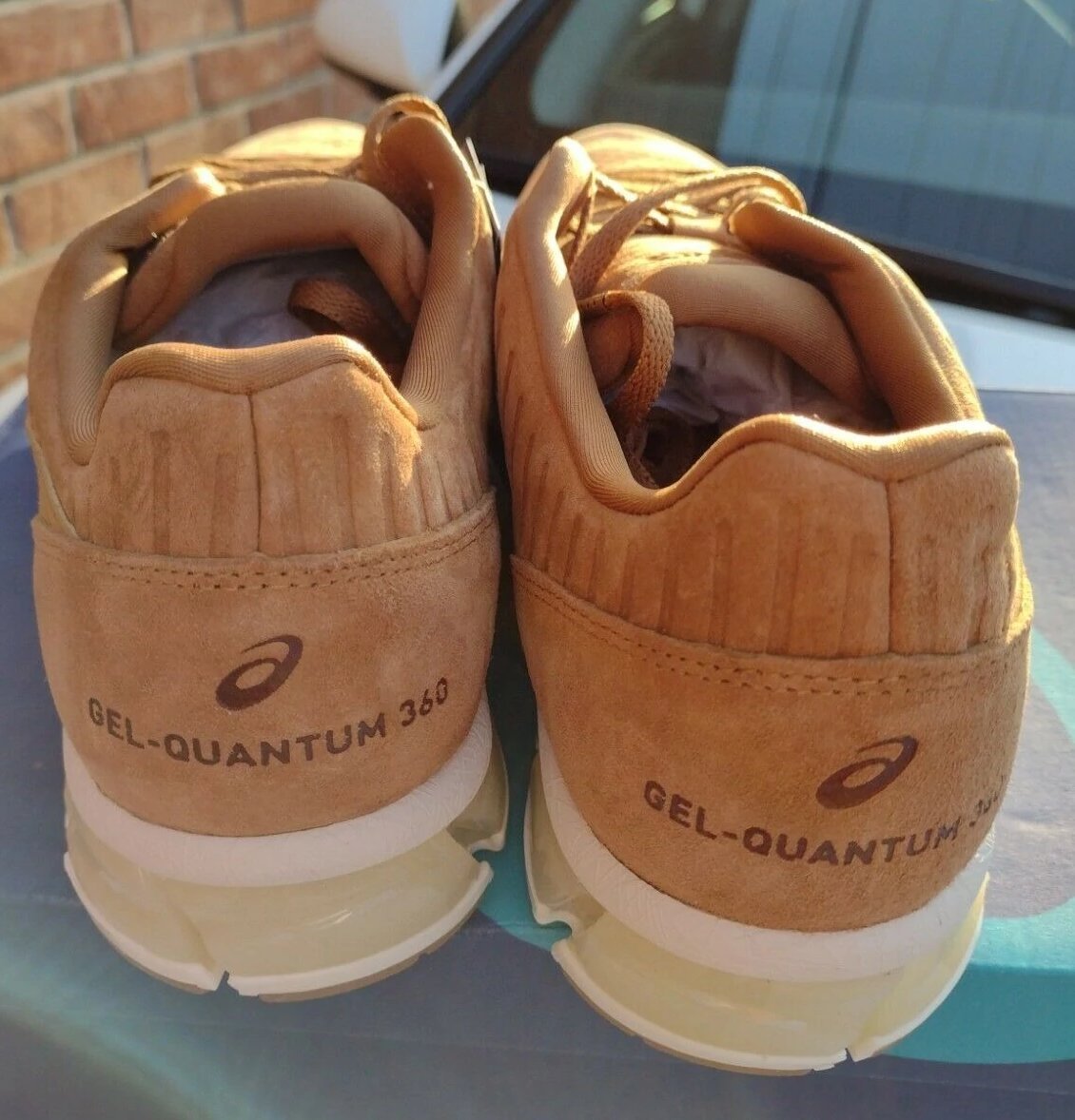 ASICS GEL-Quantum men 360 4 LE Caramel running shoes size 9.5 us