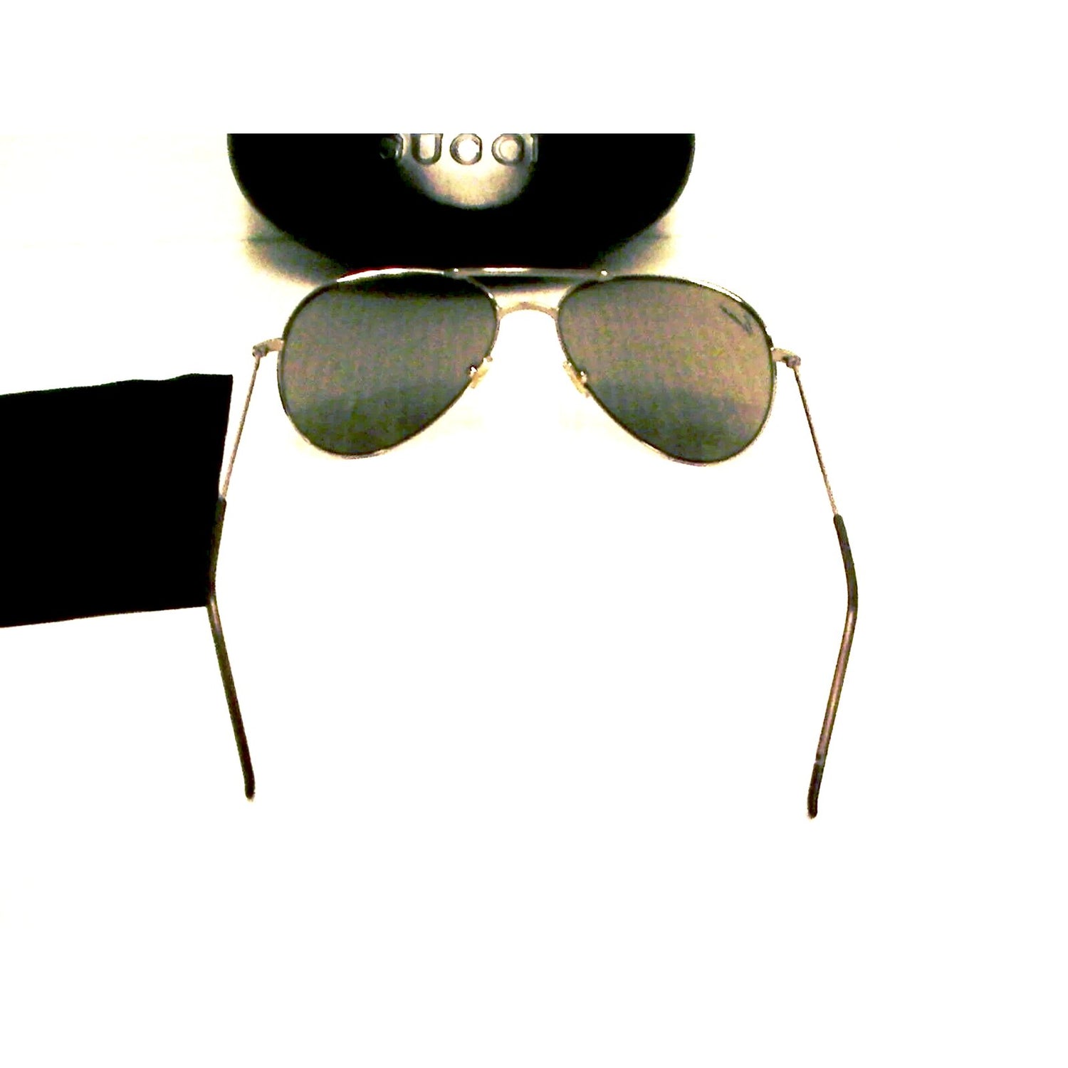 Gucci New sunglasses gg 1287/s half mirror silver frame gray lenses authentic