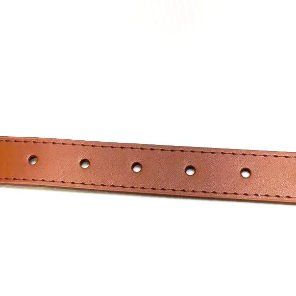 Genuine leather dog collar belt brown color large size - Classic Fashion Deals