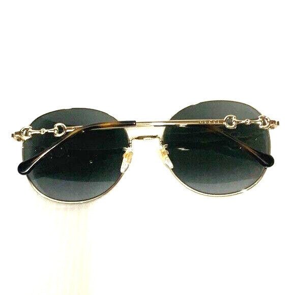 Gucci woman’s sunglasses GG0881SA round gold frame grey lenses - Classic Fashion Deals