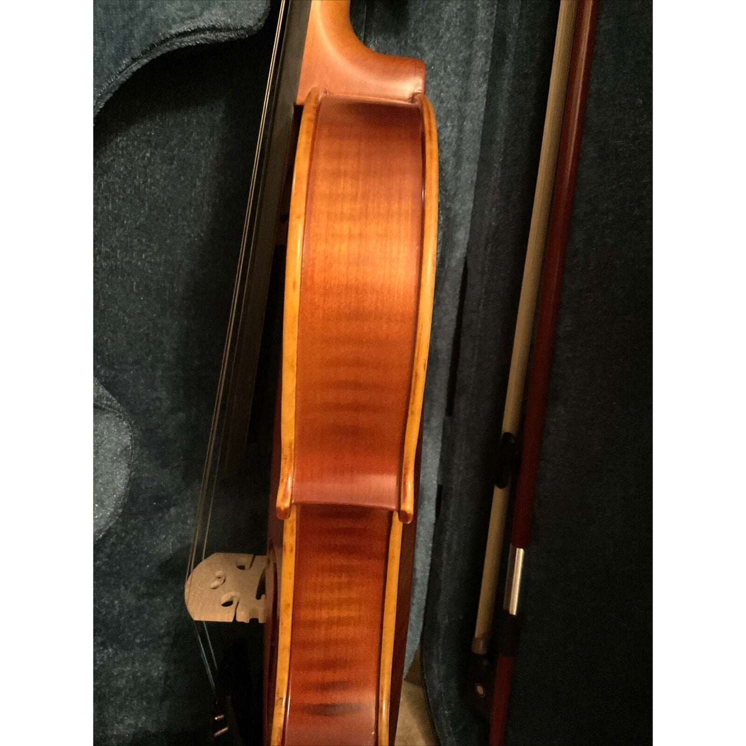Handmade Flamed Violin 4/4 Professional Solid Maple Wood Shoulder Holder, Bow - Classic Fashion Deals