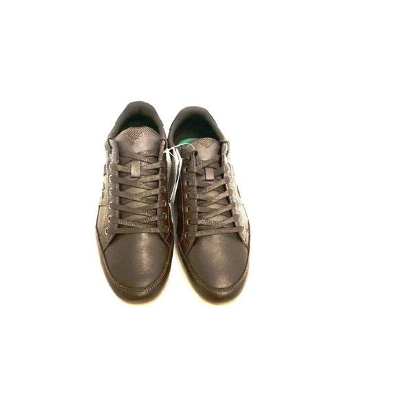 Lacoste men shoes chaymon 116 1 spm leather dark brown black size 7.5 new - Classic Fashion Deals