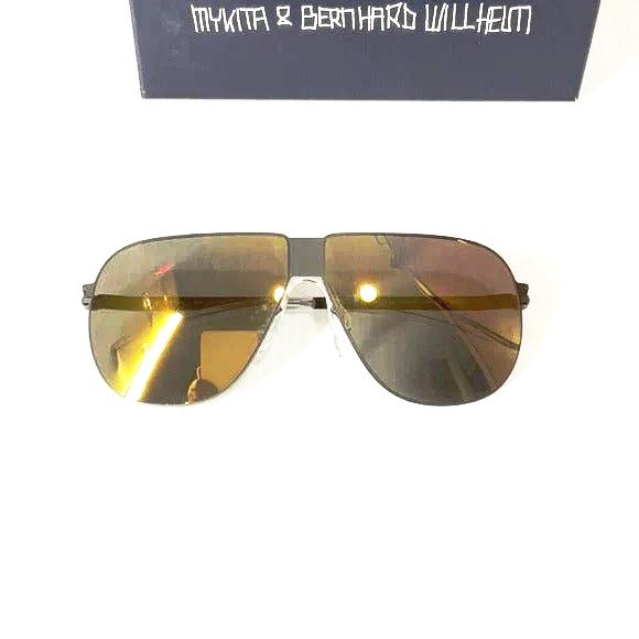 Mykita sunglasses ferdl f70 ebony brown gold mirror lenses - Classic Fashion Deals