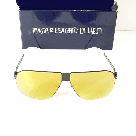 Mykita sunglasses ferdl f70 ebony brown gold mirror lenses - Classic Fashion Deals