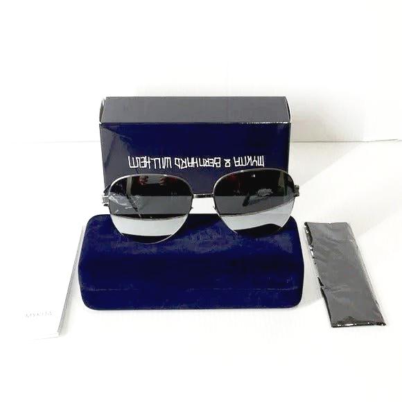 Mykita unisex sunglasses mirror silver aviator style Joni f10 - Classic Fashion Deals