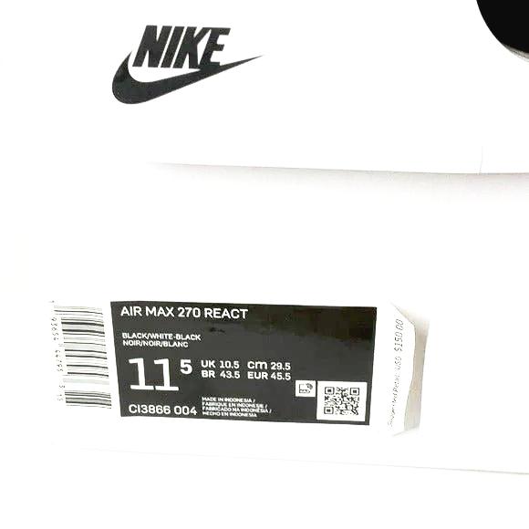 Nike air max 270 react running shoes size 11.5 men US - Classic Fashion Deals