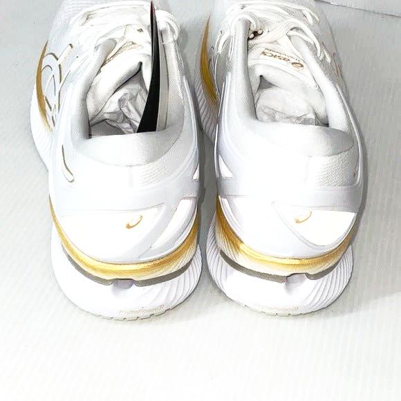 Woman’s Asics metaride white/pure gold running shoes size 7 US - Classic Fashion Deals